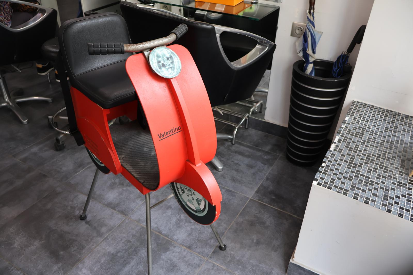 Siège coiffure enfant scooter